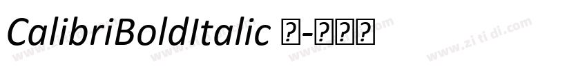 CalibriBoldItalic 粗字体转换